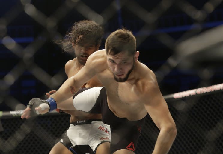 Jorge Masvidal is ranked No. 12 at welterweight by the UFC. (AP)