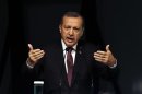 Turkey's PM Tayyip Erdogan makes a speech during the Global Alcohol Policy Symposium in Istanbul