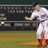 Red Sox legend Pesky throws out ceremonial first pitch before MLB American League baseball game against the Blue Jays in Boston