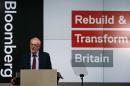 British opposition UK Labour Party leader, Jeremy Corbyn, delivers a keynote speech on his party's plans for Britain in central London on September 15, 2016