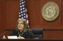Circuit Judge Nelson speaks from the bench in the George Zimmerman trial in Seminole circuit court in Sanford