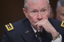 Chairman of the Joint Chiefs of Staff Gen. Martin Dempsey appears before the Senate Armed Services Committee on May 6, 2014 in Washington, DC