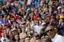 U.S. President Barack Obama arrives to attend a baseball game between Tampa Bay Rays and Cuba's National Team at Estadio Latinoamericano in Havana