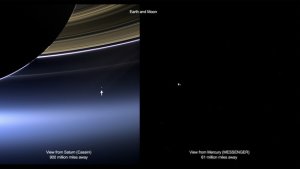 Wow! NASA Probes See Earth & Moon from Saturn, Mercury 