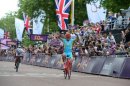 A shock victory in the cycling road race for Kazakhstan's Alexandre Vinokourov