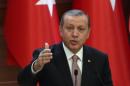 Turkish President Recep Tayyip Erdogan, pictured on November 26, 2015, said that Turkey obtained all its oil and gas imports "though the legal path"