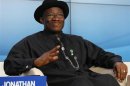 Nigeria's President Jonathan attends the annual meeting of the World Economic Forum (WEF) in Davos