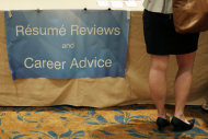 <p> In this Monday, June 24, 2013, photo, a job seeker gets her resume critiqued at a career fair, in King of Prussia, Pa. U.S. employers added a robust 195,000 jobs in June and many more in April and May than previously thought. The job growth raises hopes for a stronger economy in the second half of 2013. (AP Photo/Matt Slocum)