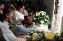 Relatives of Cristopher Raymundo Marquez Mora, 6, mourn during his funeral service in Chihuahua, Mexico on May 17, 2015