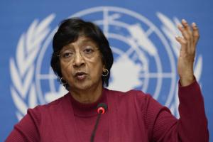 UN High Commissioner for Human Rights Navi Pillay gives …