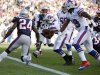 Buffalo Bills running back Jackson runs into the end zone for a touchdown against the New England Patriots during the second quarter of their NFL football game in Foxborough