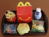 FILE - This Nov. 8, 2010 file photo shows a Happy Meal at a McDonald's restaurant in San Francisco, Ca.  McDonald's, Burger King, Kentucky Fried Chicken and other fast-food companies are being sued in Chile for violating the country's new law against including toys with children's meals. The law took effect in July 2012 and its author, Sen. Guido Gerardi, filed suit Wednesday, Aug. 1, 2012, accusing the companies of knowingly endangering the health of children by marketing kids' meals with toys.  (AP Photo/Eric Risberg, File)