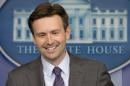 Principal Deputy White House press secretary Josh Earnest speaks to the media during his last briefing before taking over as press secretary, Friday, June 20, 2014, in the Brady Press Briefing Room of the White House in Washington. (AP Photo/Jacquelyn Martin)