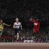 Britain's Peacock wins the men's 100m T-44 final ahead of South Africa's Fourie, Browne of the U.S. and South Africa's Pistorius in the Olympic Stadium at the London 2012 Paralympic Games