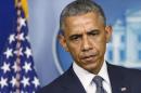 U.S. President Obama speaks about situation in Ukraine from the White House in Washington