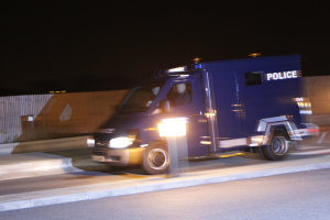 A police van carrying radical cleric Abu Qatada arrives …