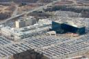 The National Security Agency (NSA) headquarters at Fort Meade, Maryland, as seen from the air on January 29, 2010