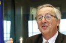 Il presidente dell'Eurogruppo Jean Claude Juncker durante un'audizione al Parlamento Europeo a Bruxelles
