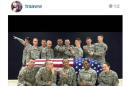 This photo posted to the instagram account belonging to Spc. Terry Harrison shows a dozen soldiers clowning around a casket draped in a flag at a National Guard training facility in Arkansas. The Wisconsin National Guard on Tuesday, Feb. 18, 2014 announced that it had suspended Harrison from honor guard duties after she apparently posted the photo. (AP Photo)