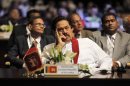 File photo of Sri Lanka's President Rajapaksa attending World Energy Forum at the Dubai World Trade Centre