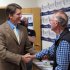 Wisconsin Republican U.S. Senate candidate Eric Hovde greets supporters at a GOP campaign office on Monday, Aug. 13, 2012, in Fitchburg, Wis. Hovde, a political newcomer, is in a four-person race for the Republican nomination against former Gov. Tommy Thompson, former U.S. Rep. Mark Neumann, and state Assembly Speaker Jeff Fitzgerald.  (AP Photo/Scott Bauer)