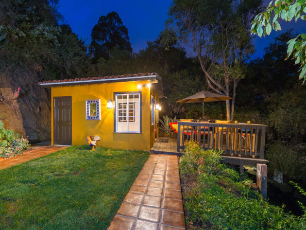 This Hollywood Hills property consists of two tiny houses: one 612 square feet, one just 190 square feet. Click the photo to see details and many more pictures.