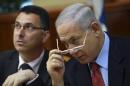Israel's PM Netanyahu and Education Minister Saar attend cabinet meeting in Jerusalem