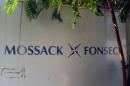 View of a sign outside the building where Panama-based Mossack Fonseca law firm offices are placed in Panama City on April 3, 2016