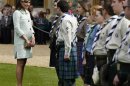 File photo of Britain's Catherine, Duchess of Cambridge, meeting scouts at Windsor Castle in Berkshire