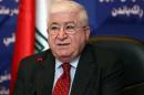 Iraqi President Fuad Masum is pictured in Baghdad on July 27, 2010