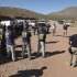 In this photo provided by U.S. Customs and Border Protection, law enforcement officers gather at a command post in the desert near Naco, Ariz., Tuesday, Oct. 2, 2012, after a Border Patrol agent was shot to death near the U.S.-Mexico line. The agent, Nicholas Ivie, 30, and a colleague were on patrol about 100 miles from Tucson, when shooting broke out shortly before 2 a.m., the Border Patrol said. (AP Photo/U.S. Customs and Border Protection, Gabriel Guerrero)