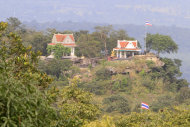 Thai side is viewed from the Cambodia's 11th century Hindu Preah Vihear temple, near Cambodia-Thai border in Preah Vihear Province, Cambodia, Sunday, Nov. 10, 2013. The International Court of Justice rules on a dispute between Cambodia and Thailand over land surrounding the 1,000-year-old temple on Monday. (AP Photo/Heng Sinith)
