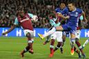 Chelsea's John Terry (R) struggled against West Ham in the EFL Cup fourth round having been out of action for six weeks with an ankle injury