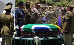 The coffin of South African former President Nelson&nbsp;&hellip;