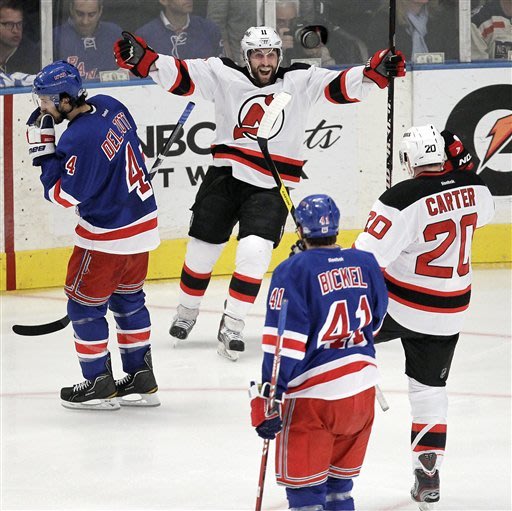 Devils stun Rangers, 5-3 to take 3-2 lead in East Finals 201205232146784165330-p2