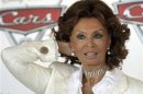 Italian actress Sophia Loren poses during a photo call for the movie "Cars 2 (3D)" in Rome