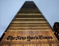Vista de la sede principal del diario estadounidense The New York Times, en Nueva York, EEUU. EFE/Archivo