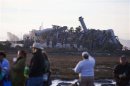 Crowds look at the South Bay Power Plant after its implosion in Chula Vista
