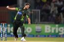 Pakistani bowler Anwar Ali delivers the ball during the first one day international cricket match between Pakistan and Zimbabwe at the Gaddafi Cricket Stadium in Lahore on May 26, 2015