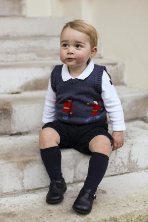 Britain&#39;s Prince George poses in a courtyard at&nbsp;&hellip;