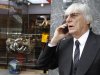 Formula One commercial supremo Bernie Ecclestone speaks on the phone during the Monaco F1 Grand Prix