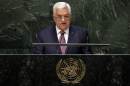 President Mahmoud Abbas, of Palestine, addresses the 69th session of the United Nations General Assembly, at U.N. headquarters, Friday, Sept. 26, 2014. (AP Photo/Richard Drew)