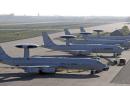 File photo of NATO AWACS aircrafts being seen on the tarmac at the AWACS air base in Geilenkirchen