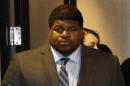 Former Dallas Cowboys player Josh Brent enters the courtroom in Dallas, Texas