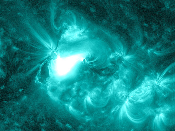 Solar Flares Fire Double Sun Storm at Earth