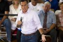 Republican presidential candidate, former Massachusetts Gov. Mitt Romney speaks at Central High School, Tuesday, July 10, 2012, in Grand Junction, Colo. (AP Photo/Evan Vucci)