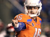 Boise State's Joe Southwick (16) calls out a play against San Diego State during the first half of an NCAA college football game, Saturday, Nov. 3, 2012, in Boise, Idaho. (AP Photo/Matt Cilley)