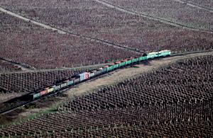 A freight train crosses vineyards outside Sevastopol,&nbsp;&hellip;