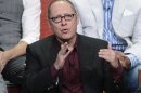 Cast member James Spader participates in a panel for "The Blacklist" during the NBC sessions at the Television Critics Association summer press tour in Beverly Hills, California