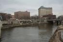 File photo of the Flint River is seen flowing thru downtown in Flint, Michigan